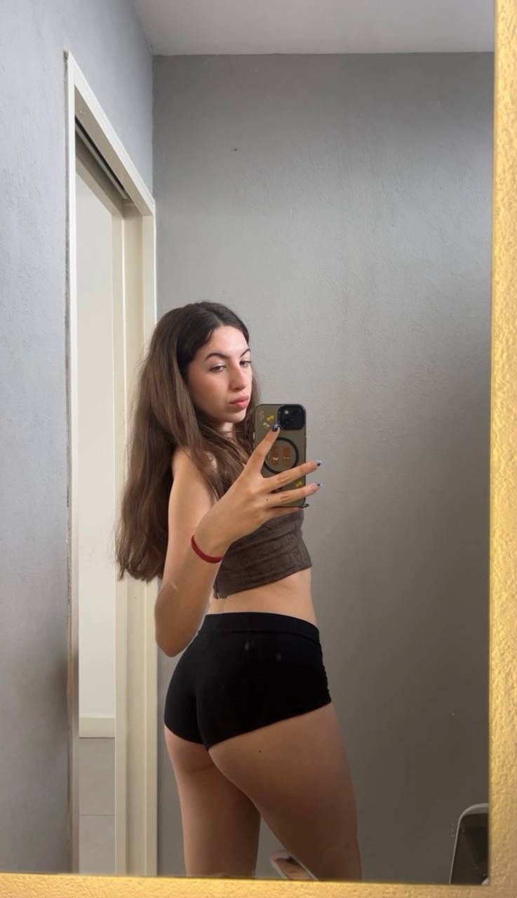 Amber in her underwear in Maputo