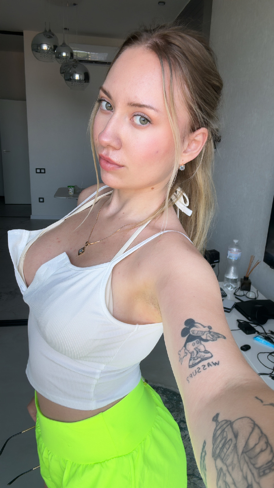 KateV in her underwear in Maputo